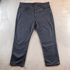Quince Mens 5-Pocket Chino Pants Charcoal Grey Stretch Cotton 40x30